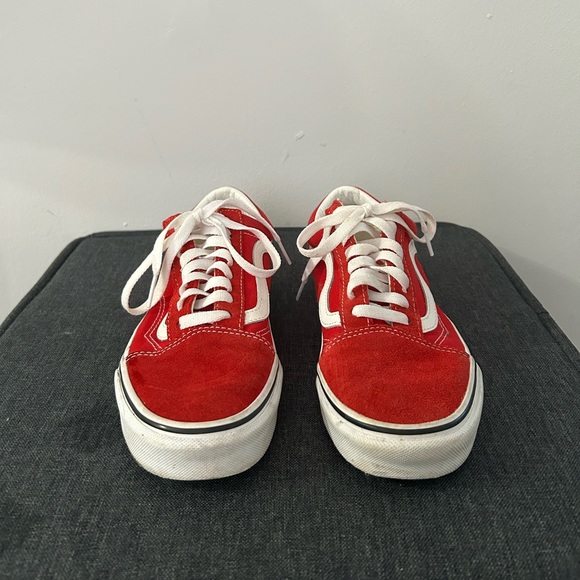 Red Low-top Vans - Picture 4 of 5